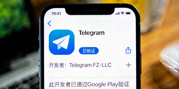 应用商店中Telegram官方应用的开发者信息验证截图